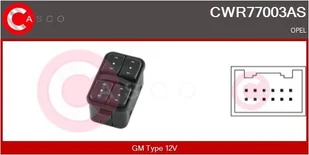 Przełącznik, podnośnik szyby Casco - Alternatory CWR77003AS - Akcesoria do układu elektrycznego - miniaturka - grafika 1
