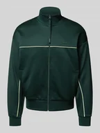 Bluzy męskie - Bluza rozpinana o luźnym kroju z dodatkiem bawełny - miniaturka - grafika 1