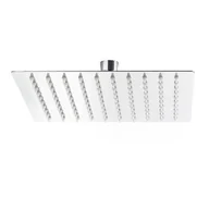 Deszczownice - Słuchawka prysznicowa kwadratowa 20x20 cm, deszczownica, stal nierdzewna, akcesorium łazienkowe do domowego SPA. - miniaturka - grafika 1