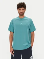 Koszulki męskie - adidas T-Shirt ALL SZN JX5085 Turkusowy Loose Fit - miniaturka - grafika 1