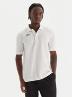 Koszulki męskie - Kappa Polo Logo Sharas Mss 302B3D0 Biały Regular Fit - miniaturka - grafika 1