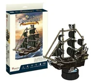 Puzzle - Puzzle 3D Okręt piracki Zemsta Królowej Anny 100el - Cubic Fun - miniaturka - grafika 1