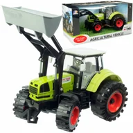 Samochody i pojazdy dla dzieci - Duży Traktor Ciągnik NAPĘD Otwierane Drzwi Podnoszona łyżka kiper - miniaturka - grafika 1