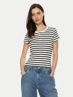 Koszulki i topy damskie - Tommy Jeans T-Shirt DW0DW19502 Kolorowy Slim Fit - miniaturka - grafika 1