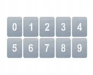 Scrapbooking - Szablony malarskie cyfr zestaw 0-9 CYFRY wys 10cm - miniaturka - grafika 1