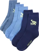 Skarpetki dla dzieci - vidaXL Skarpetki dziecięce, 5 par, z nadrukiem krokodyla, EU 30-34 - miniaturka - grafika 1