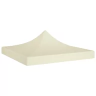 Pawilony ogrodowe - vidaXL Dach do namiotu imprezowego, 2 x 2 m, kremowy, 270 g/m - miniaturka - grafika 1