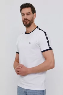 Koszulki męskie - Lacoste T-shirt TH0146 męski kolor biały gładki - grafika 1