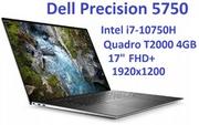 Elektronika OUTLET - DELL Precision 5750 i7-10750H 32GB 512GB SSD 17" FHD+ 1920x1200 Quadro T2000 4GB Kam WiFi BT Win10Pro gw12mc - miniaturka - grafika 1