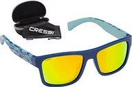 Okulary przeciwsłoneczne - Cressi Unisex-Adult Spike Sunglasses Sportowe okulary przeciwsłoneczne ,Niebieski Fantazja Rekin/Lustrzany Obiektyw Pomarańczowy ,Jeden rozmiar ,XDB100550 - miniaturka - grafika 1