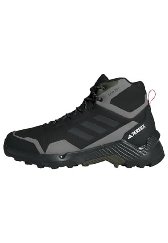 adidas Eastrail 2 Mid Rain.rdy męskie buty trekkingowe, niepiłkarskie, Core Black Carbon Ch Solid Grey, 42 EU