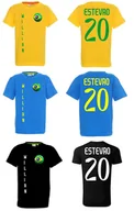 Koszulki sportowe męskie - Koszulka BRAZYLIA Willian ESTEVAO 20 - miniaturka - grafika 1