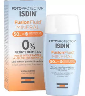 Fluid przeciwsłoneczny do twarzy Isdin Fusion Fluid Mineral SPF50 50 ml (8470001674258) - Balsamy i kremy do opalania - miniaturka - grafika 1