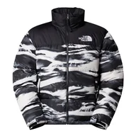 Kurtki męskie - Kurtka męska The North Face 1996 Retro Nuptse 0A8D16DJI1 - biało-czarna - miniaturka - grafika 1