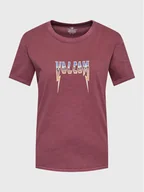 Koszulki i topy damskie - Volcom T-Shirt Truly Ringer B3512307 Bordowy Regular Fit - miniaturka - grafika 1