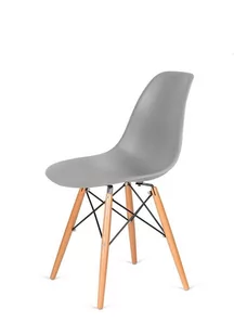 Modesto Design MODESTO krzesło DSW szare - podstawa bukowa C1021B.GREY - Krzesła - miniaturka - grafika 1