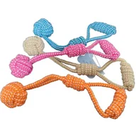 Zabawki dla psów - NUXIE Zabawka dla psa sznur bawełniany szarpak 35cm - miniaturka - grafika 1