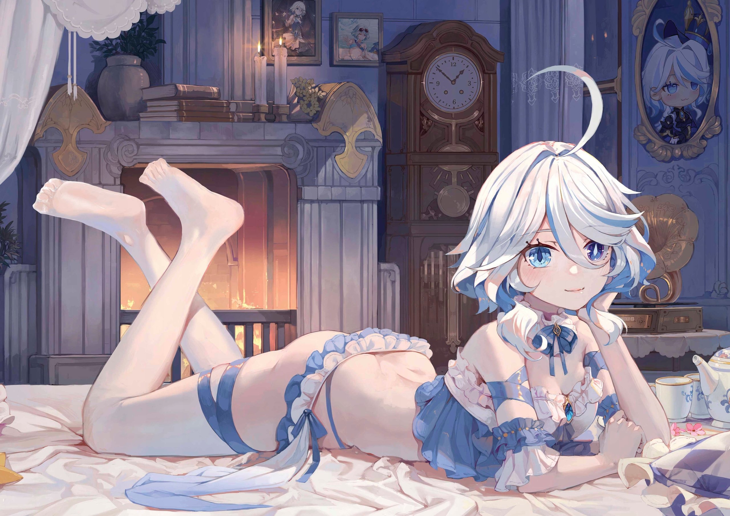 Plakat A3 Genshin Impact Anime Gra Furina de Fontaine Focalors