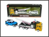 Samochody i pojazdy dla dzieci - Hipo Auto holownik 34cm + auto osobowe 2212-13/14 - miniaturka - grafika 1