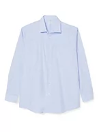 Koszule męskie - Jedwabna koszula męska biznesowa – koszula bez konieczności prasowania z prostym krojem – Regular Fit – długi rękaw – kołnierzyk typu Kent – kieszeń na piersi – 100% bawełna - miniaturka - grafika 1