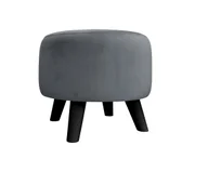Pufy i podnóżki - Pufa ALA noga czarna BL14 - miniaturka - grafika 1