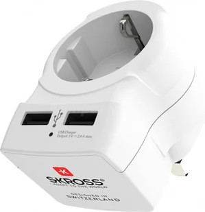 Skross Europa - UK + USB - Złącza, przejściówki, adaptery - miniaturka - grafika 1