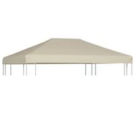 Parasole ogrodowe - vidaXL Zadaszenie altany ogrodowej 310 g/m 4 x 3 m brązowe 44784 - miniaturka - grafika 1