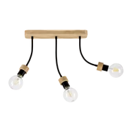 Lampy sufitowe - Britop LAMPA sufitowa ALLUMER FLEX 5414374 elastyczna OPRAWA regulowana czarna drewno - miniaturka - grafika 1