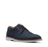 Półbuty męskie - Clarks Malwood Lace [navy leather] - rozmiar 42 - miniaturka - grafika 1