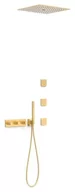 Zestawy prysznicowe - Zestaw podtynkowy TRES B-system 24-K Matowe Złoto 30725406OM - miniaturka - grafika 1