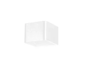 Azzardo Kinkiet LAMPA ścienna FELIX S SN-1036SWH metalowa OPRAWA minimalistyczna LED 6W kostka biała SN-1036SWH - Lampy ścienne - miniaturka - grafika 1