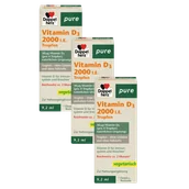 Witaminy i minerały - 3x Doppelherz® pure Witamina D3 2000, 3x 9,2 ml ZESTAW - miniaturka - grafika 1