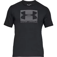 Koszulki męskie - Under Armour koszulka męska UA Boxed Sport Style SS koszulka z krótkim rękawem, czarny, xxl 1329581-001-2XL - miniaturka - grafika 1
