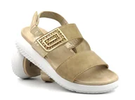 Sandały damskie - Sandały damskie, buty na lato - INBLU TT-18, piaskowe - Inblu - miniaturka - grafika 1