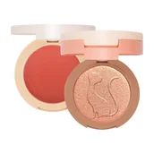 Rozświetlacze do twarzy i ciała - J.Cat Piece Of Cake Róż i rozświetlacz 2w1, 103 Mcflirty - miniaturka - grafika 1