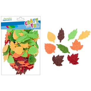 Craft with Fun Ozdoba dekoracyjna Eva Lisc samoprzylepna 120szt 12/288 - Pozostałe akcesoria dla plastyków - miniaturka - grafika 1