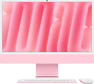 Zestawy komputerowe - Komputer Apple 24inch iMac with Retina 4.5K display Apple M4 chip with 8core CPU and 8core GPU 16GB 256GB SSD Pink MWUG3D/A - miniaturka - grafika 1