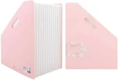 Teczki i skoroszyty - System wolnostąjący harmonijkowy Deli A4 seria macaron różowy - miniaturka - grafika 1