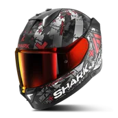 Kaski motocyklowe - Kask Integralny Shark Skwal i3 Hellcat Czarny chromowany/czerwonyXXL - miniaturka - grafika 1