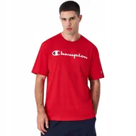 Koszulki męskie - Koszulka męska Champion SS Tee czerwona 220256 RS054 M - miniaturka - grafika 1