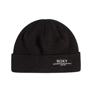 Damska Czapka zimowa ROXY FOLKER HDWR KVJ0 ERJHA04009-KVJ0 – Czarny - Czapki damskie - miniaturka - grafika 1