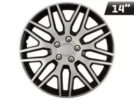 Kołpaki samochodowe - VERSACO S R O Kołpak dakar nc 14" silver&black ze śrubami chrom AMI-10942 - miniaturka - grafika 1