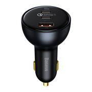 Baseus Qualcomm Quick Charge 5 Ładowarka samochodowa 2xUSB-C + USB 160W Qualcomm Quick Charge 5.0 PD 3.0