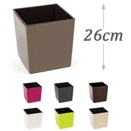 Donice - Blumfeldt Pigmejka z wkładem Juka, mokka połysk, 25x25x26 cm - miniaturka - grafika 1