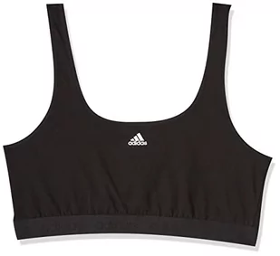 Adidas Sports Underwea Damski biustonosz Crop Bra Bustier, czarny, L - Biustonosze - miniaturka - grafika 1