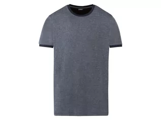 Koszulki męskie - LIVERGY LIVERGY T-shirt męski z wiskozą (M (48/50), Granatowy) 4055334534352 - grafika 1