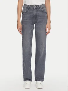 Noisy May Jeansy Yolanda 27030419 Szary Wide Leg - Spodnie damskie - miniaturka - grafika 1