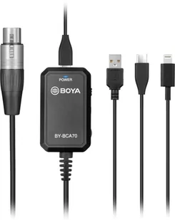 Adapter Boya BY-BCA70 / Professional XLR to Lightning Adapter Cable - Kamery cyfrowe - akcesoria - miniaturka - grafika 1