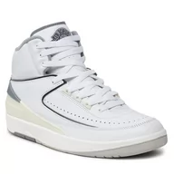 Półbuty męskie - Buty Nike Air Jordan 2 Retro DR8884 100 White/Cement Grey/Sail/Black - miniaturka - grafika 1