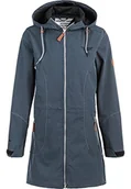 Kurtki damskie - Weather Report Damska kurtka softshell LILAN z wodoodporną powłoką PU 1011 Dark Grey Melange - miniaturka - grafika 1